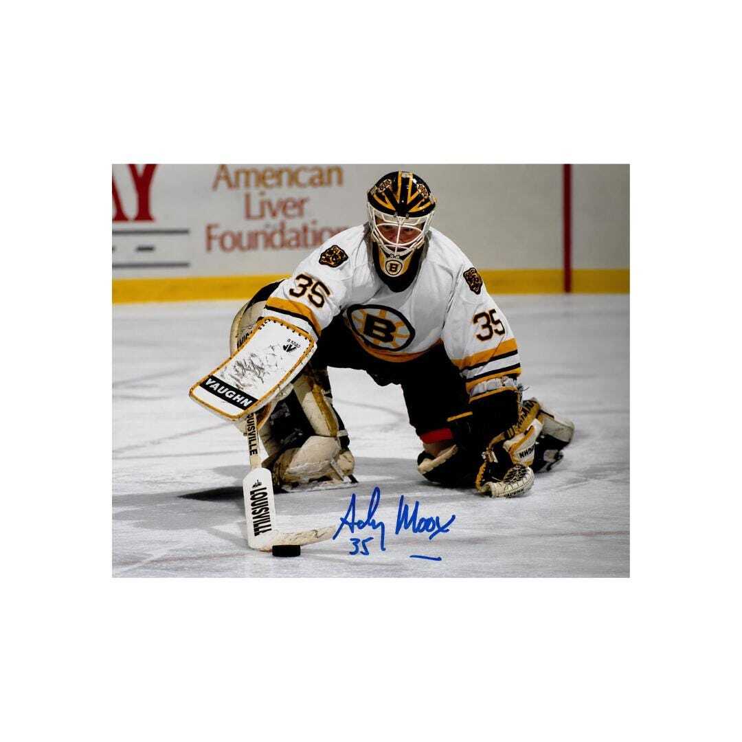 Andy Moog Boston Bruins Signed Photo Reprint – 8x10 Art Print
