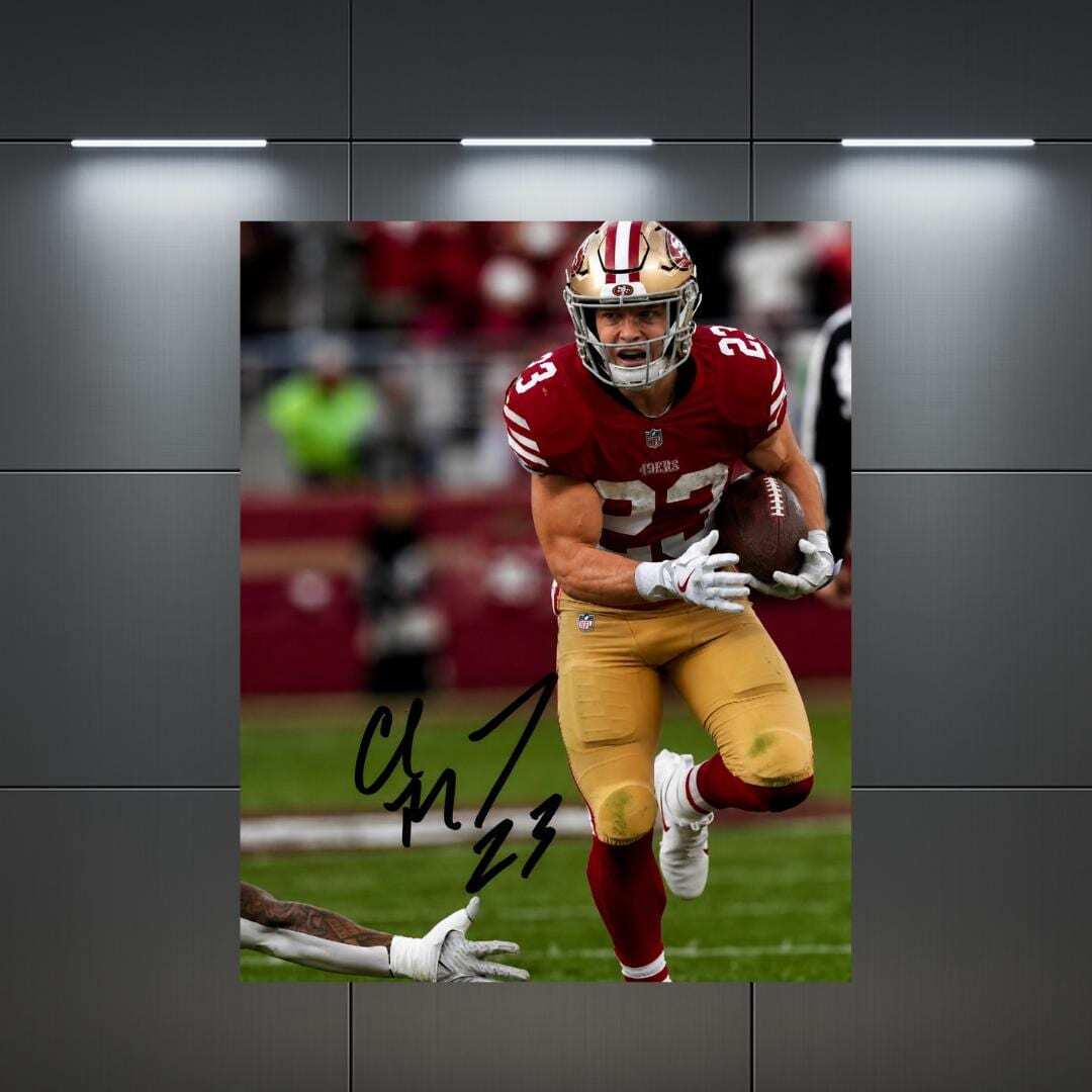 Christian McCaffery SF 49ers Signed Photo Print Autograph Wall Art #2