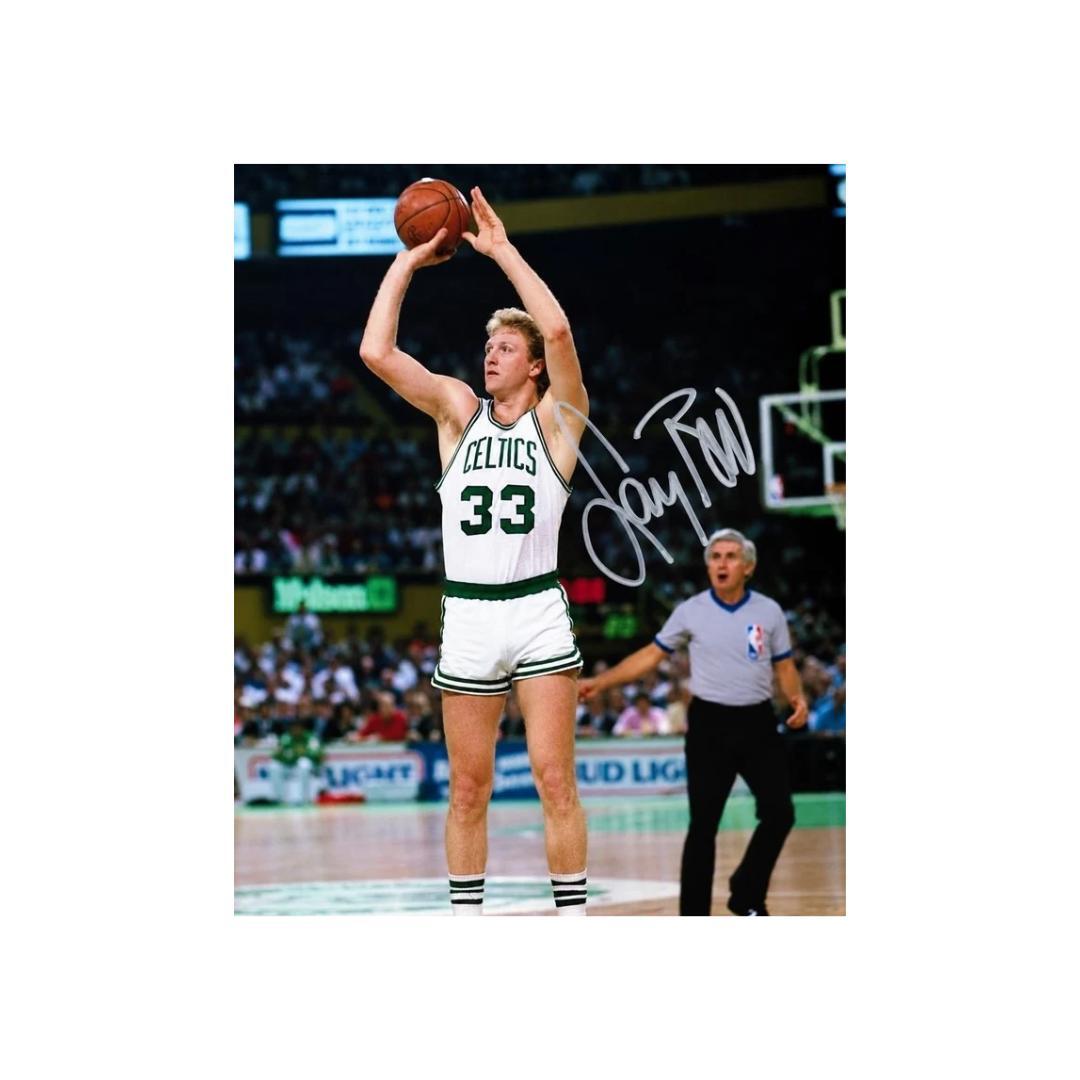 Larry Bird Boston Celtics Signed Photo Print Autograph Wall Art