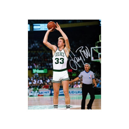 Larry Bird Boston Celtics printed signature-style 8x10 photo art reprint design 1, product image 2 of 4; not hand-autographed