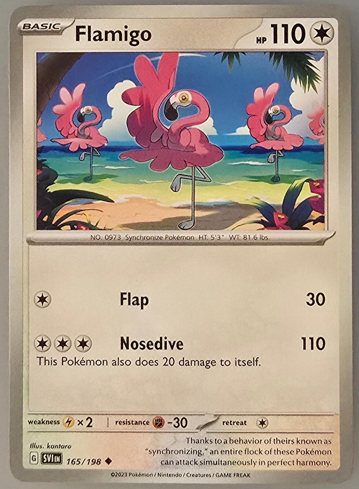 Flamigo (165/198) from the Scarlet & Violet