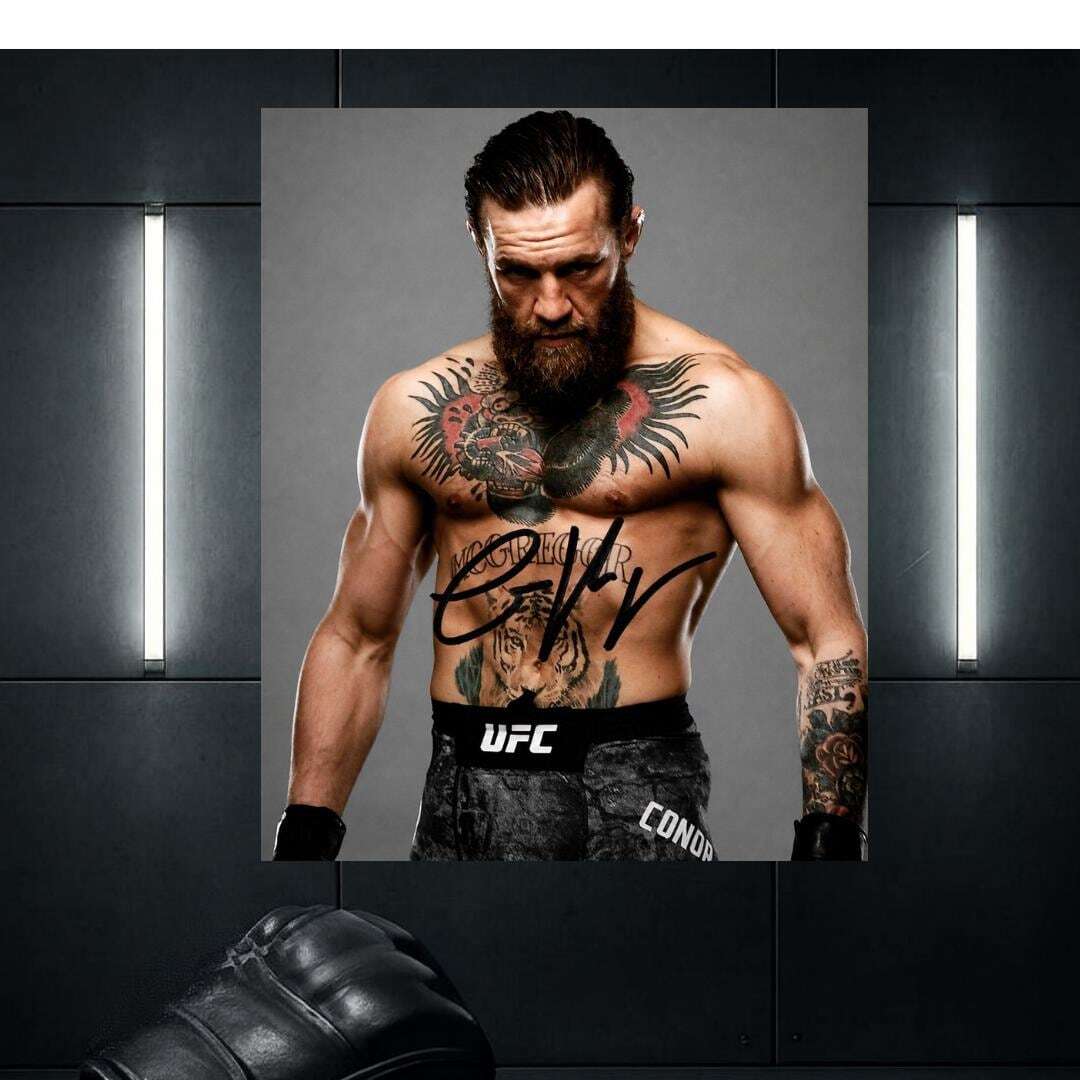 Conor McGregor UFC Signed Photo Print Autograph Wall Art