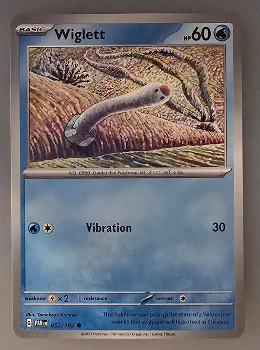 Wiglett Pokémon Paradox Rift (052/182)Reverse Hologram