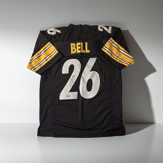 Le'Veon Bell Pittsburgh Steelers Autographed Football Jersey Beckett Holo