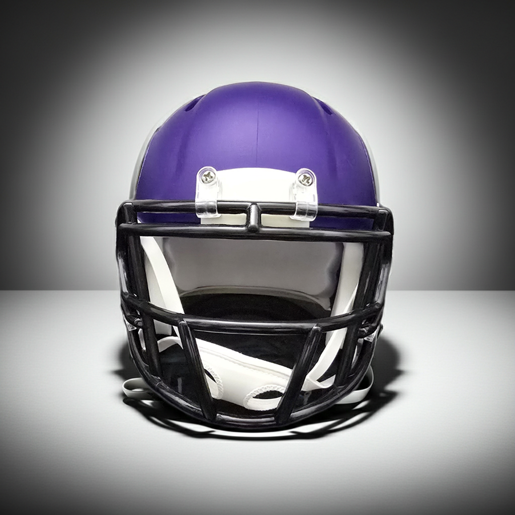 Justin Jefferson of the Minnesota Vikings signed mini football helmet COA