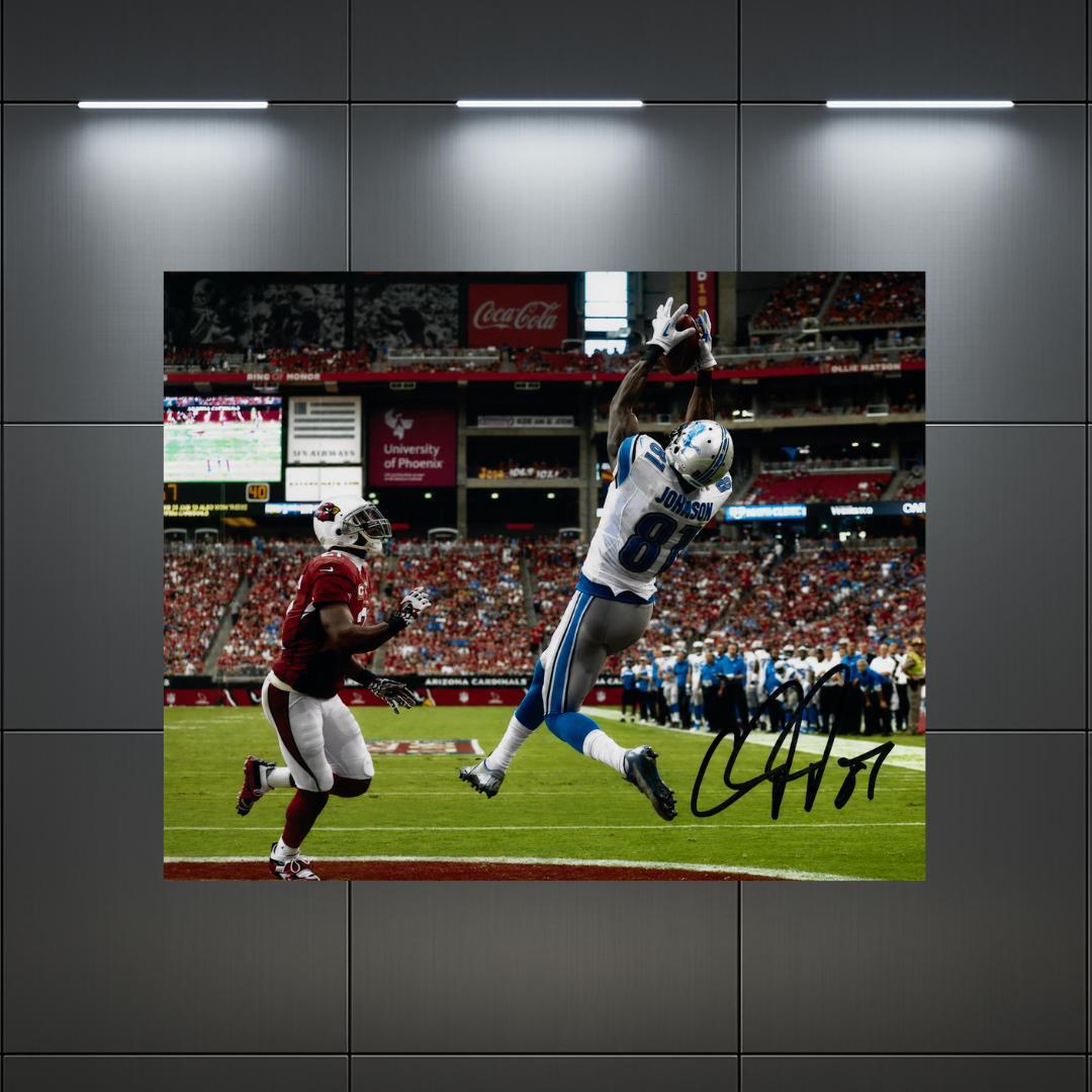 Calvin Johnson Detroit Lions Signed Photo Print Autograph Wall Art
