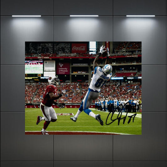 Calvin Johnson Detroit Lions Signed Photo Print Autograph Wall Art