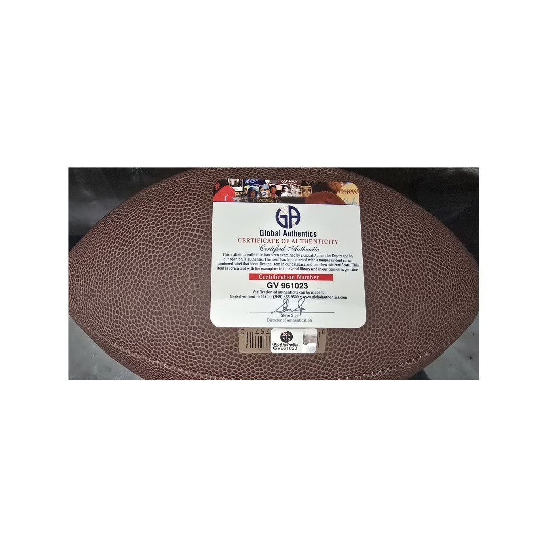 Ray Lewis Baltimore Ravens Autographed Wilson Football coa
