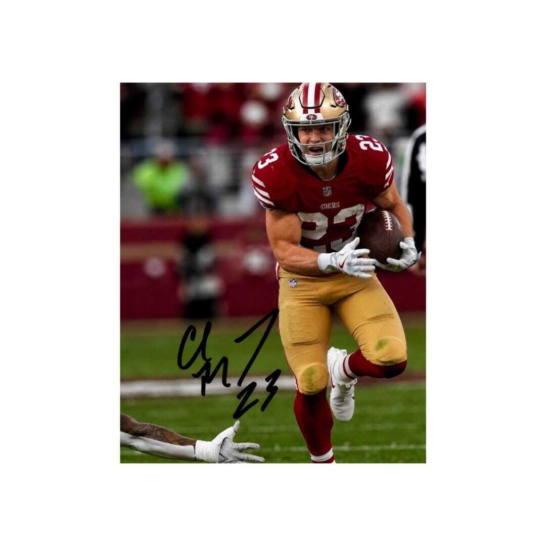 Christian McCaffery SF 49ers Signed Photo Print Autograph Wall Art #2