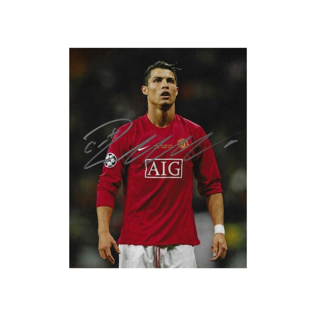 Cristiano Ronaldo Manchester United 4 Signed Photo Print Autograph Wall Art
