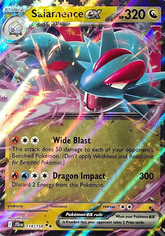 Salamence ex #114 card from Journey Together