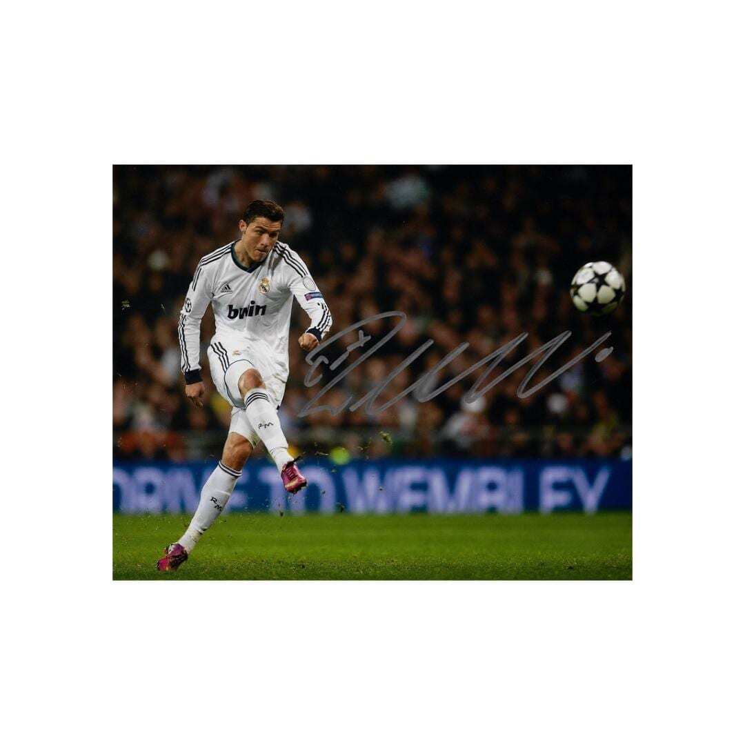Cristiano Ronaldo Real Madrid 6 Signed Photo Print Autograph Wall Art