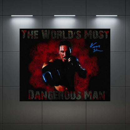 Ken Shamrock UFC printed signature-style 8x10 photo art reprint, product image 1 of 3; not hand-autographed