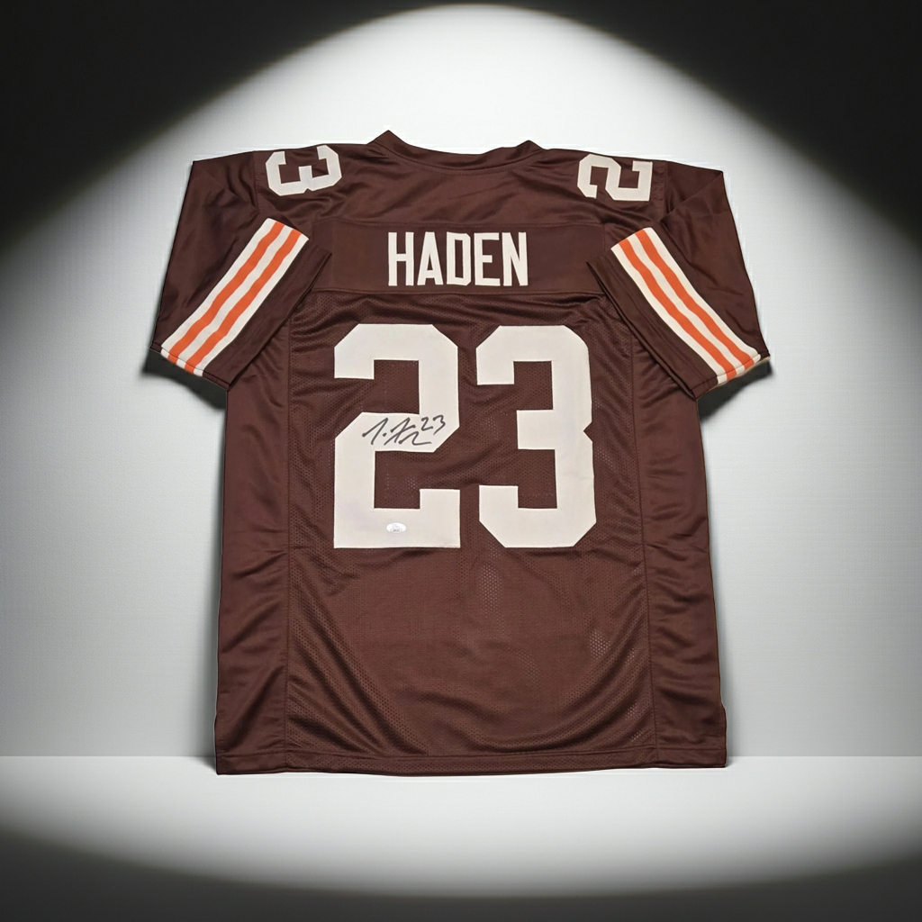 Joe Haden of the Cleveland Browns autographed football jersey JSA COA (XL)