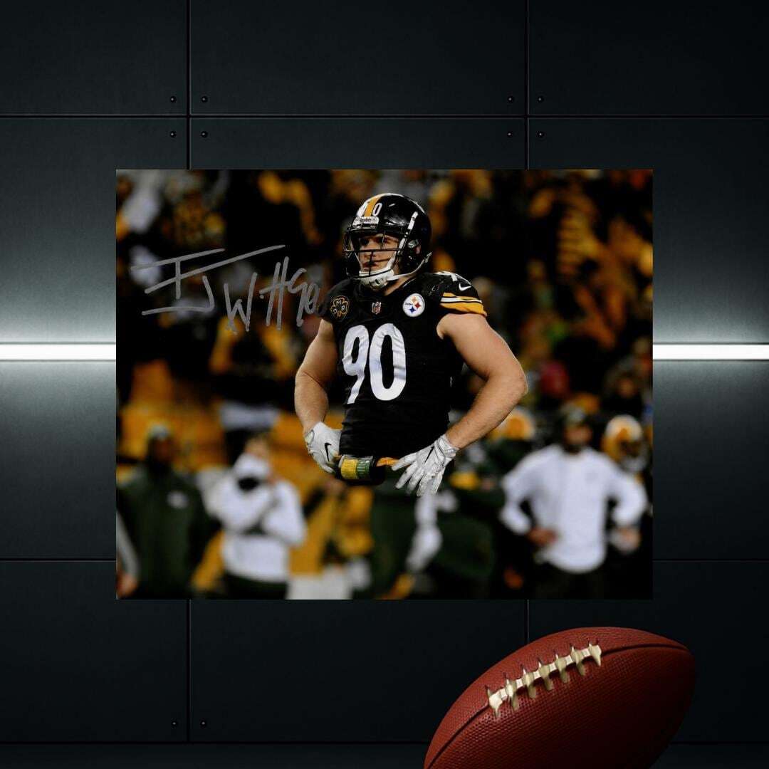 T.J. Watt Pittsburgh Steelers Signed Photo Print Autograph Wall Art