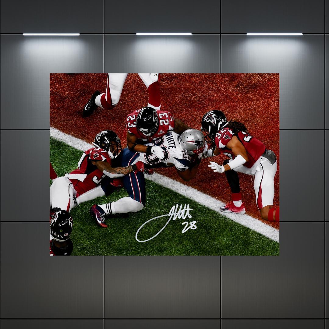 James White New Englands Signed Photo Print Autograph Wall Art