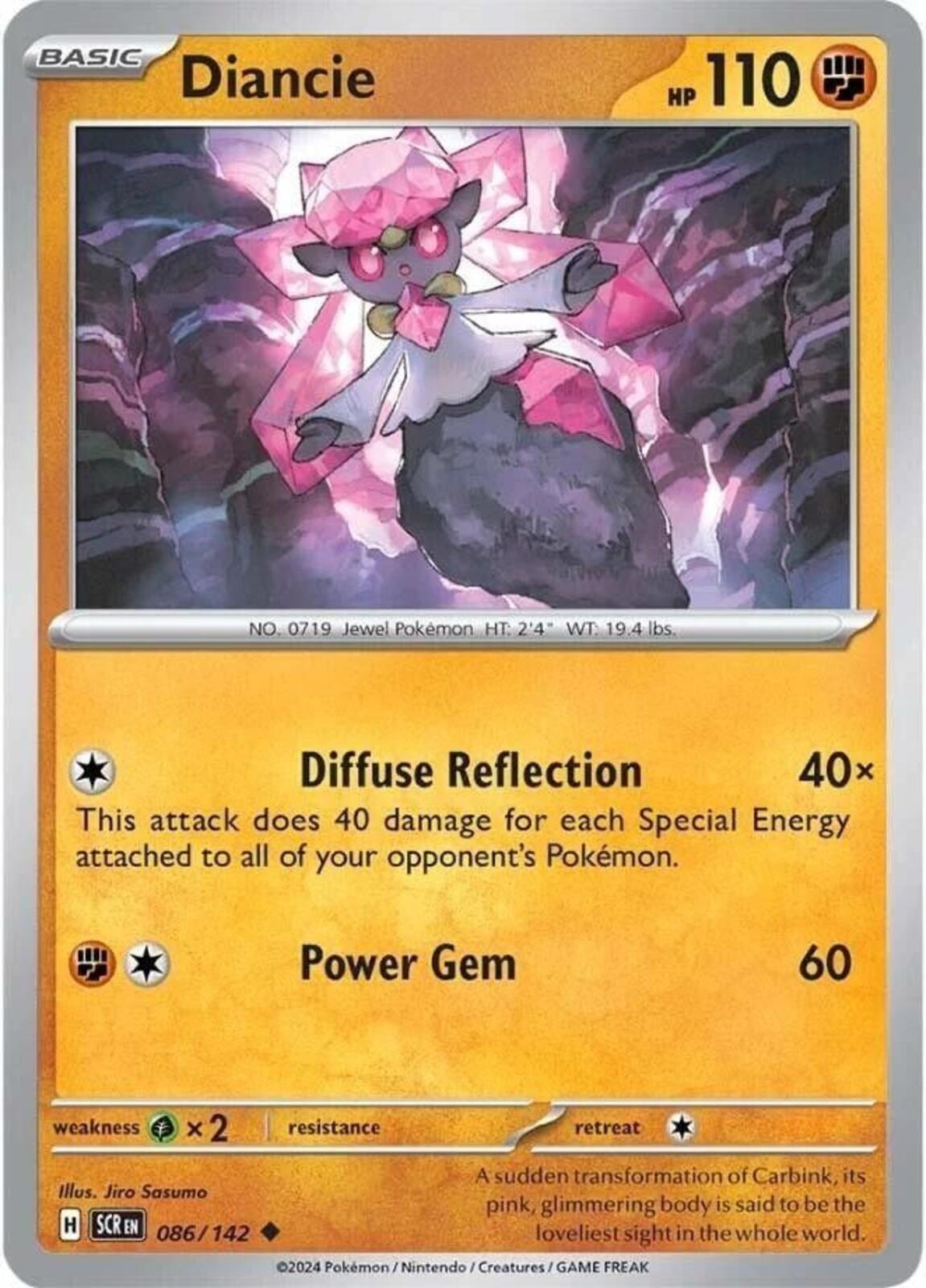 Diancie (086/142) Scarlet & Violet Stellar Crown