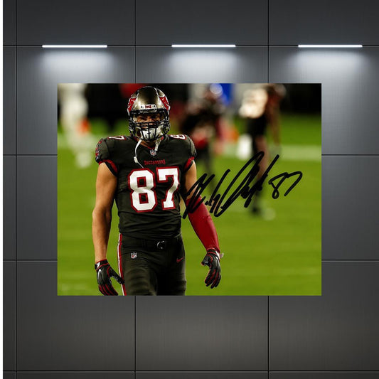 Rob Gronkowski New England Patriots Signed Photo Print Autograph Wall Art