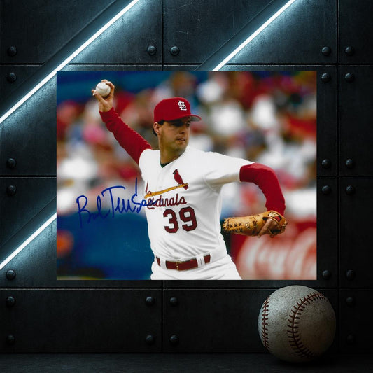 Bob Tewksbury St. Louis Cardinals Signed Photo Print Autograph Wall Art