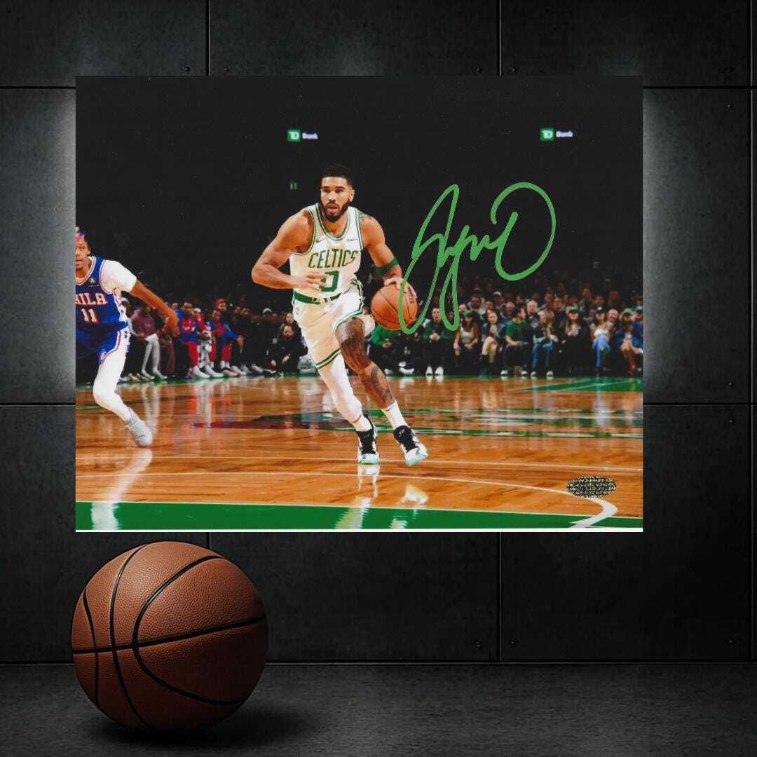 Jayson Tatum Boston Celtics autographed 8x10 Art Print