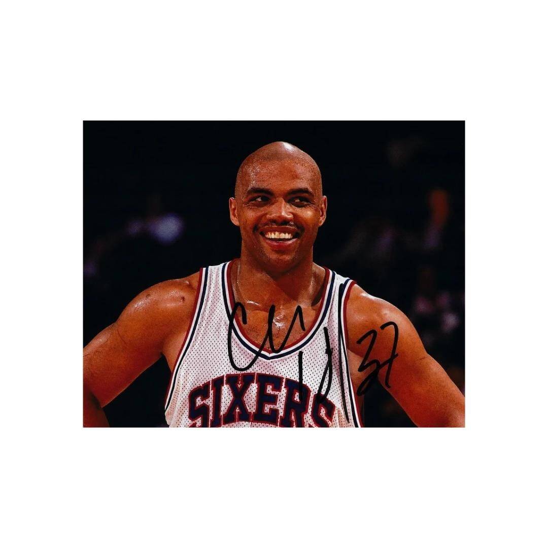 Charles Barkley Philadelphia 76ers Signed Photo Print Autograph Wall Art