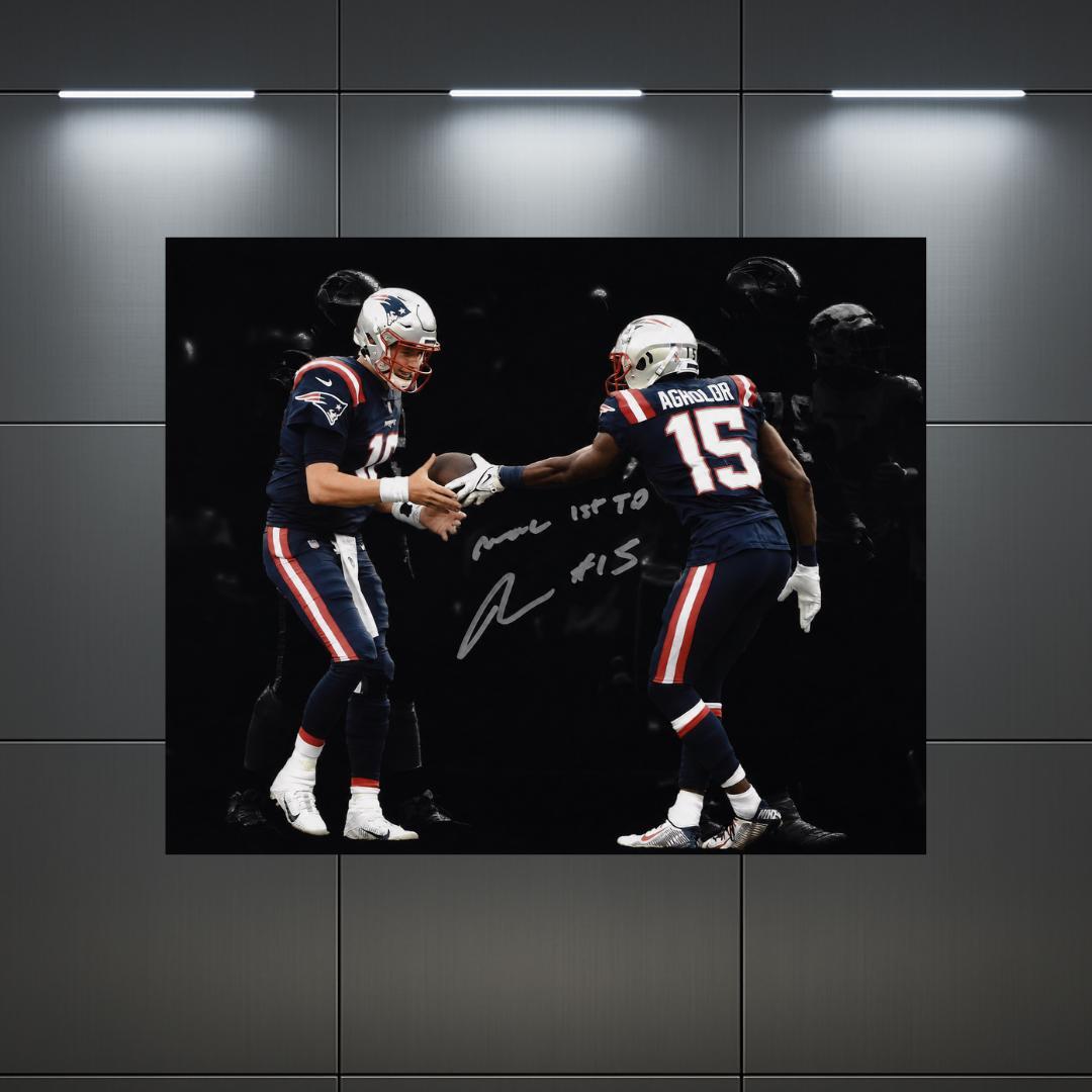 Nelson Agholor New England Patriots Signed Photo Print Autograph Wall Art
