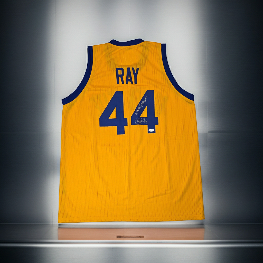 Clifford Ray Golden State Warriors Autographed  Basketball Jersey JSA coa