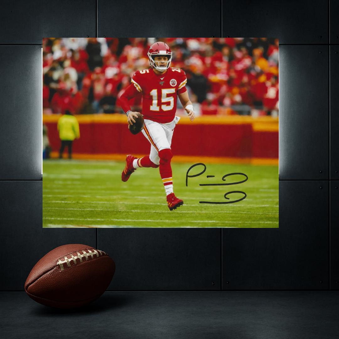 Patrick Mahomes Kansas City Chiefs Signed Photo Print Autograph Wall Art