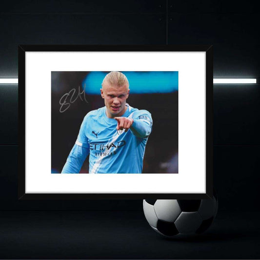 Erling Haaland 2 Signed Photo Print Autograph Wall Art