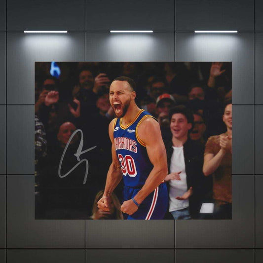 Stephen Curry Golden State Warriors Signed Photo Print Autograph Wall Art