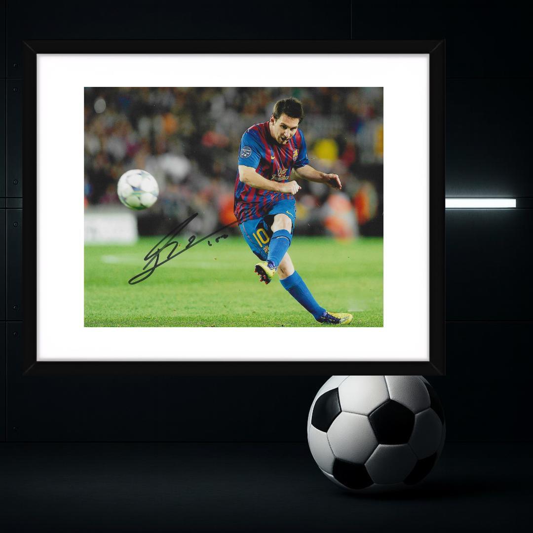 Lionel Messi 7 Signed Photo Print Autograph Wall Art