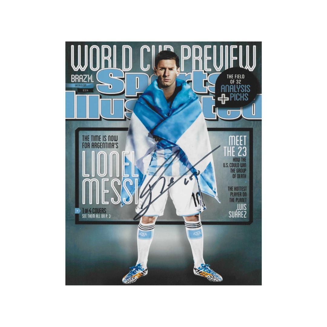 Lionel Messi 1 Signed Photo Print Autograph Wall Art