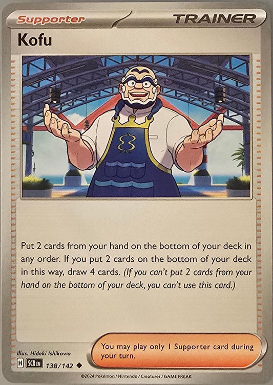 Kofu 138/142 Supporter trainer card Pokémon Stellar Crown