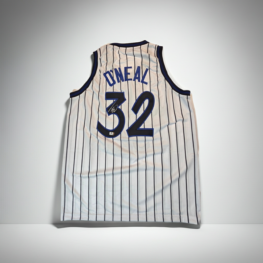 Shaquille O'Neal Orlando Magic Autographed Custom Basketball Jersey coa