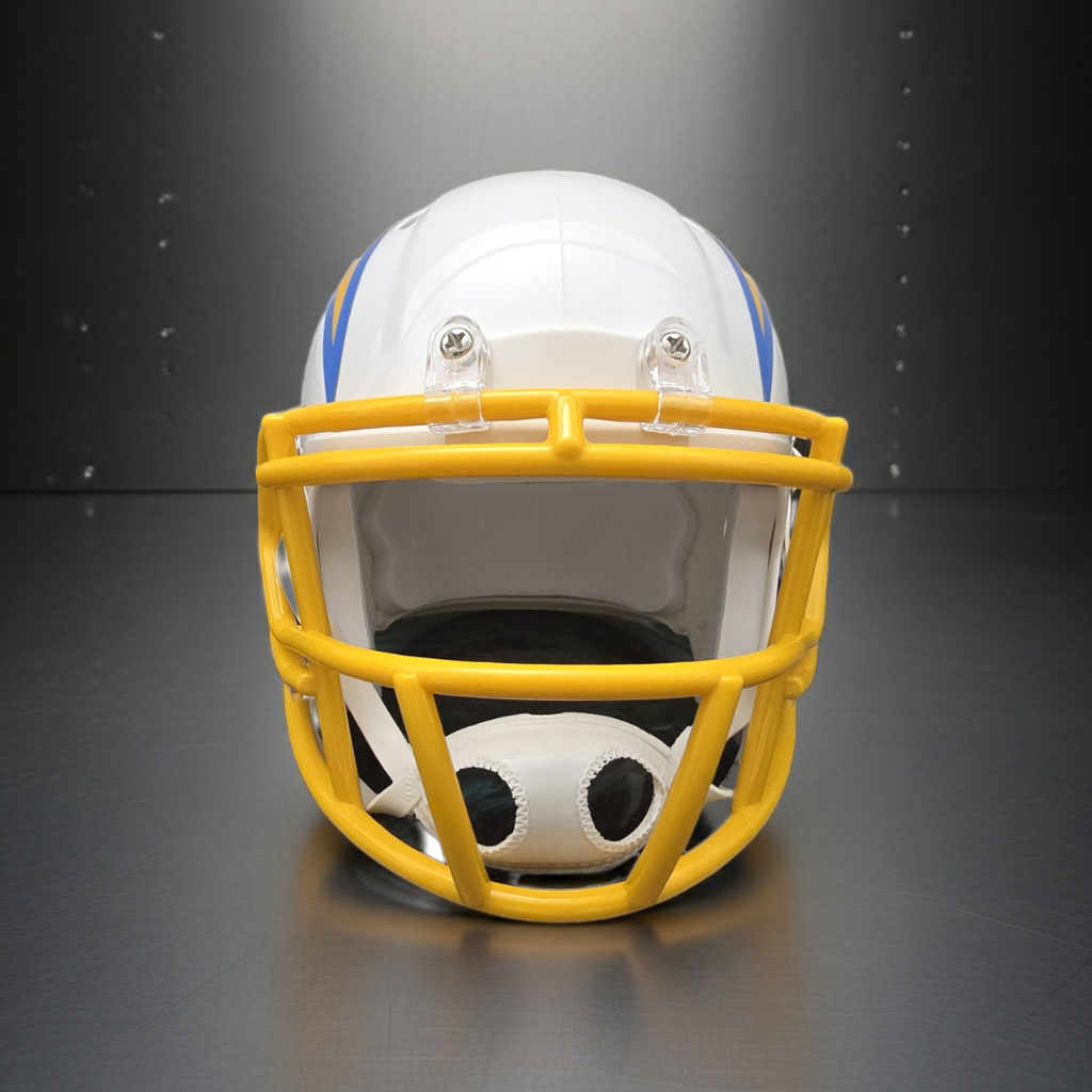 Justin Herbert of the LA Chargers signed mini football helmet COA