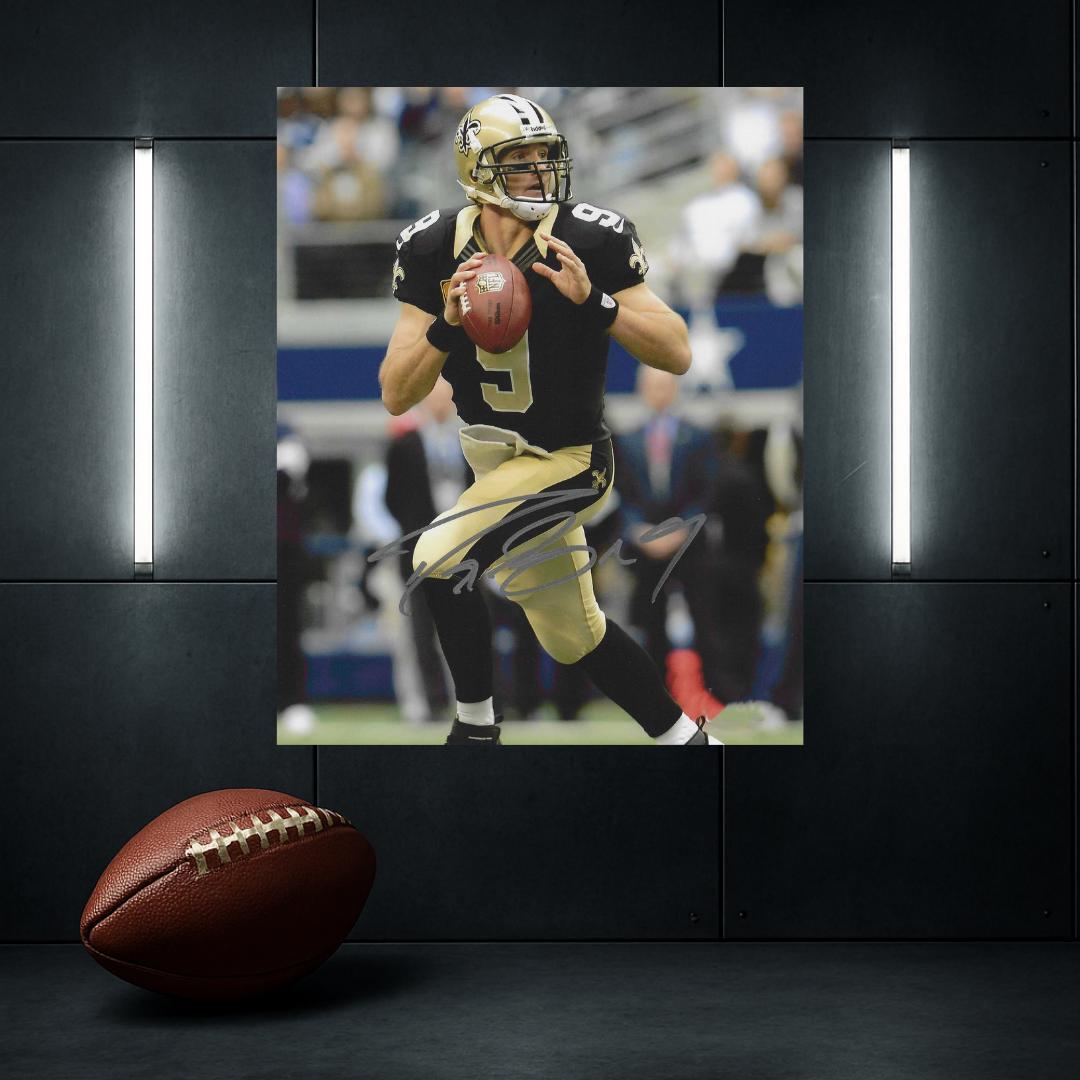 Drew Brees New Orleans Saints 1 Signed Photo Print Autograph Wall Art