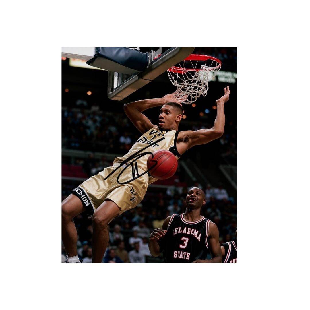 Tim Duncan Signed Photo Print Autograph Wall Art