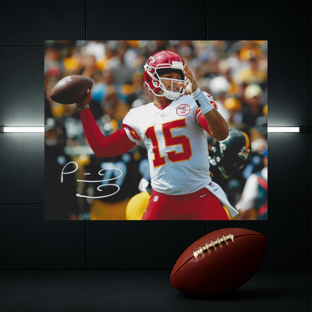 Patrick Mahomes Kansas City Chiefs Signed Photo Print Autograph Wall Art #2