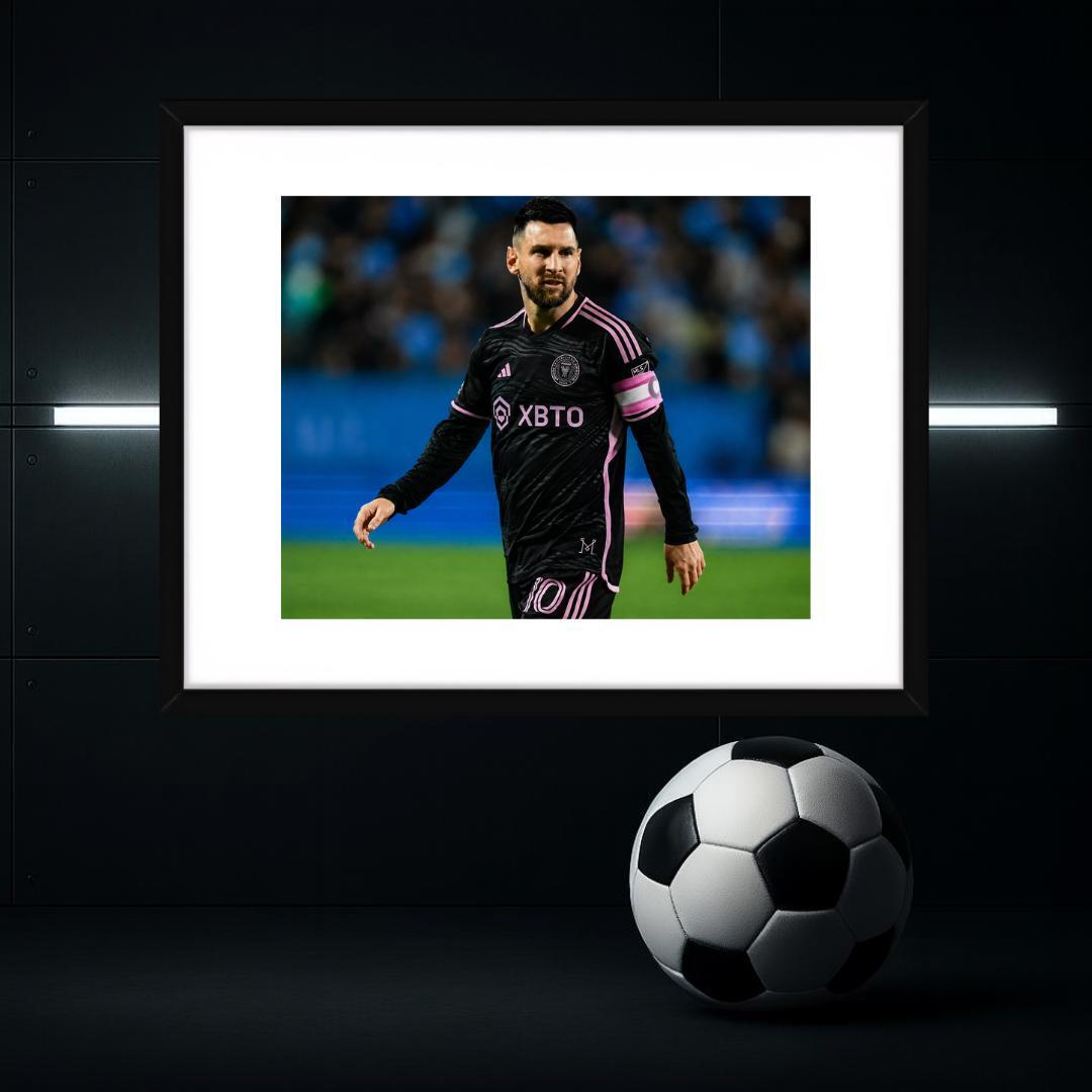 Lionel Messi 3 Signed Photo Print Autograph Wall Art