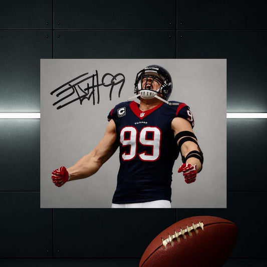 J.J. Watt Houston Texans Signed Photo Print Autograph Wall Art