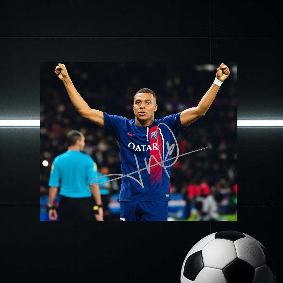Kylian Mbappé Paris Saint-Germain Signed Photo Reprint – 8x10 Art Print #3