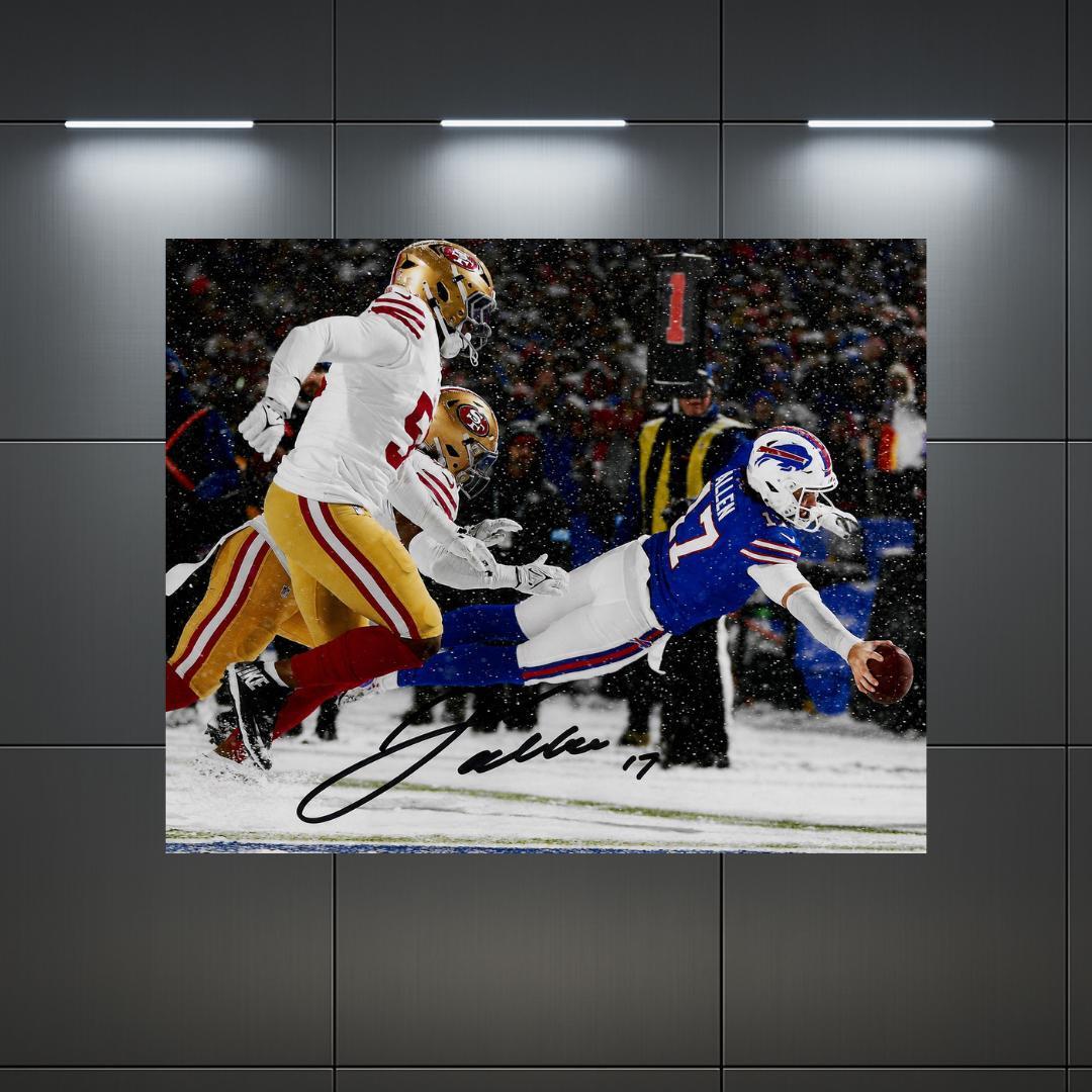 Josh Allen Buffalo Bills Signed Photo Print Autograph Wall Art #2