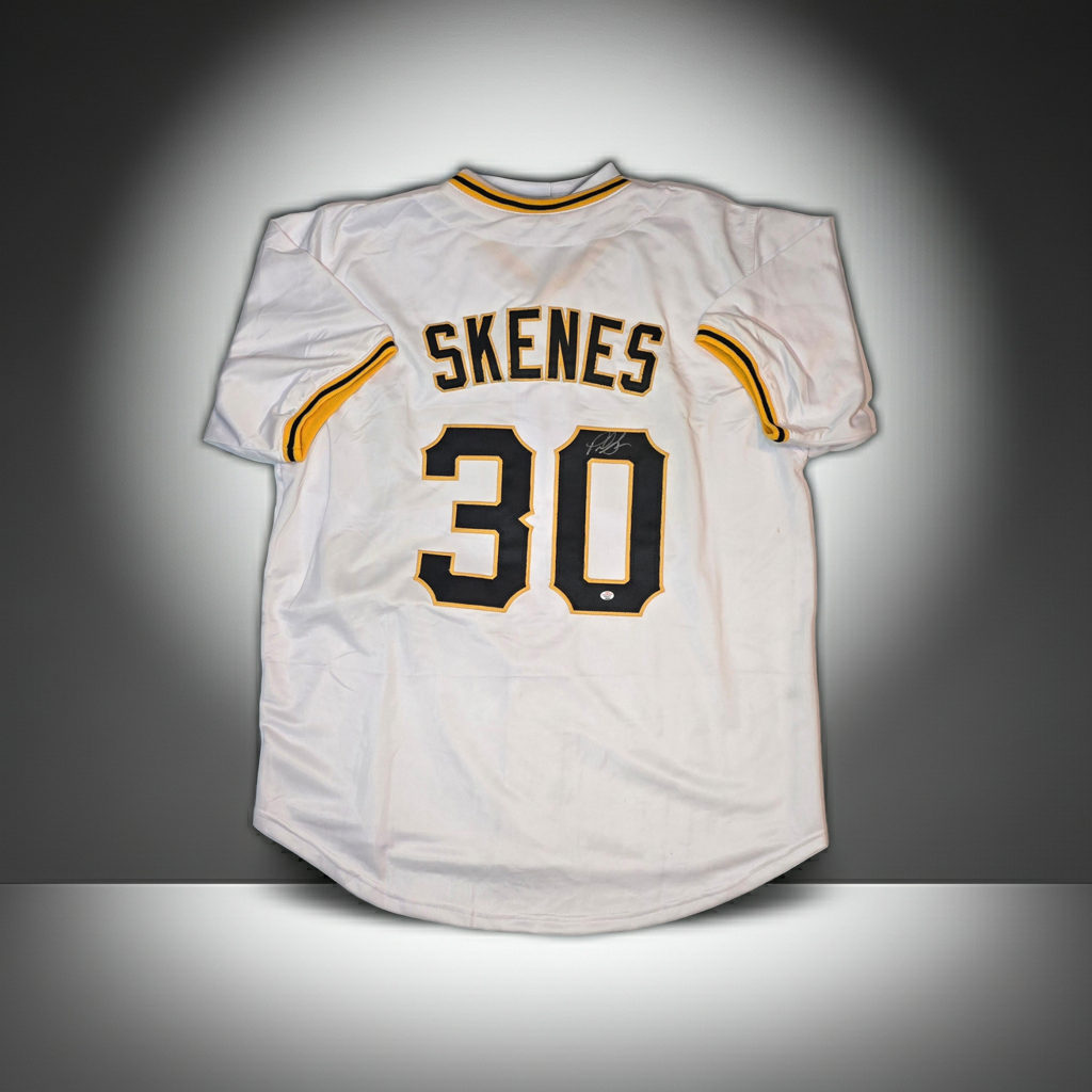 Paul Skenes of the Pittsburgh Pirates autographed baseball jersey COA