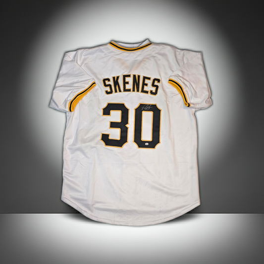 Paul Skenes of the Pittsburgh Pirates autographed baseball jersey COA