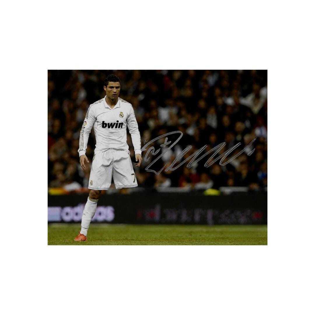 Cristiano Ronaldo Real Madrid 3 Signed Photo Print Autograph Wall Art