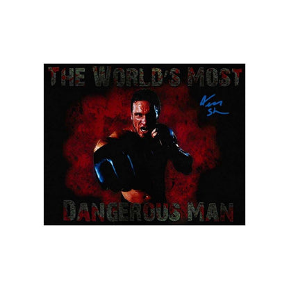 Ken Shamrock UFC printed signature-style 8x10 photo art reprint, product image 2 of 3; not hand-autographed
