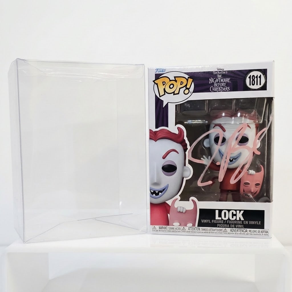 Tim Burton autographed Lock Funko Pop from The Nightmare Before Christmas, collectible photo 1