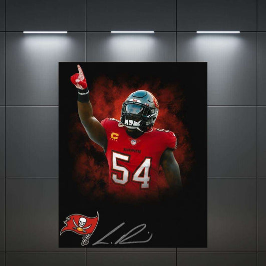 Lavonte David Tampa Bay Buccaneers Signed Photo Reprint – 8x10 Art Print #2
