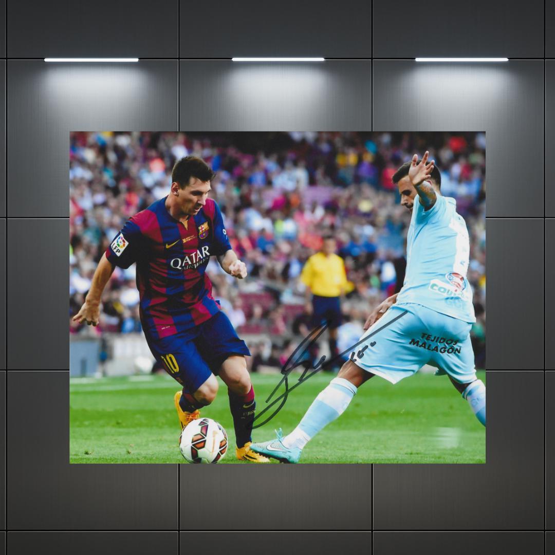 Lionel Mess 6 Signed Photo Print Autograph Wall Art