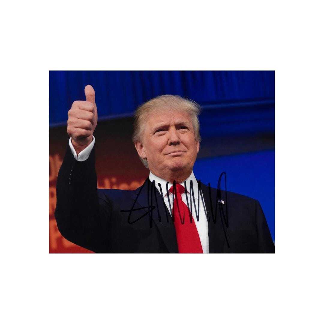 Donald Trump Signed Photo Reprint – 8x10 Art Print